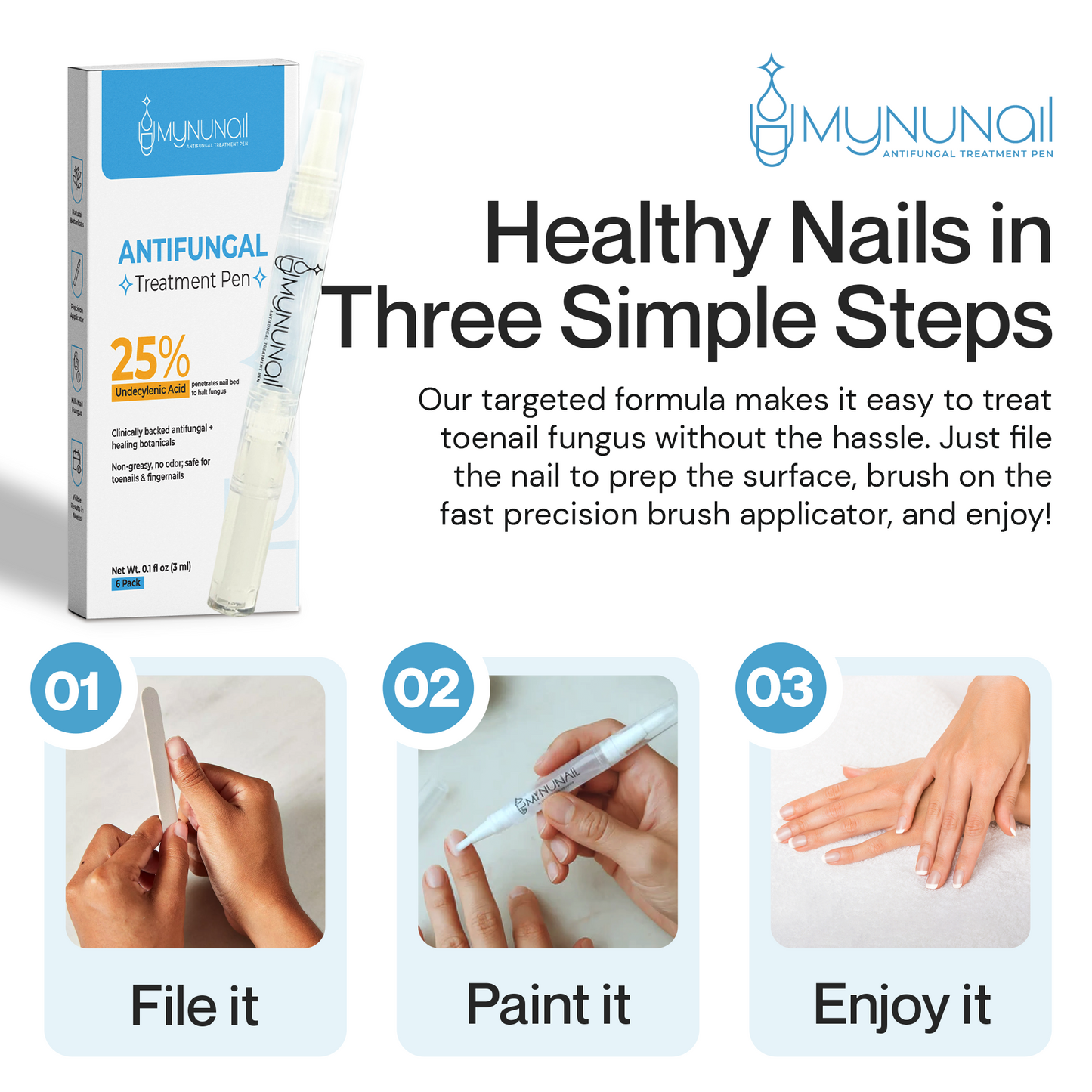 MyNuNail™ - Antifungal Treatment Pen (3 Pack)